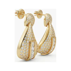 1.98 CTTW Lab Grown Diamond Baguette Teardrop Drop Earrings in Channel-Set thumbnail 3