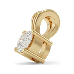 0.19 CTTW Everyday Round Solitaire Pendant in 14K Yellow Gold thumbnail 2