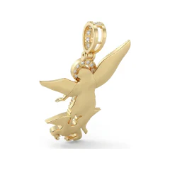 0.83 CTTW Diamond Archangel Michael Pendant in 14K Yellow Gold thumbnail 3