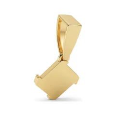 0.07 CTTW Geometric Diamond Cluster Kite Pendant in 10K Yellow Gold thumbnail 3