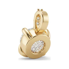 1.5 CTTW Round Solitaire Pendant | Prong-Set Necklace in 14K Yellow Gold thumbnail 3