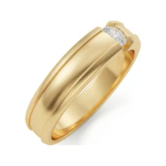 1.94 CTTW Round Halo Engagement Ring | Wide Pave Band in 10K Yellow Gold thumbnail 2