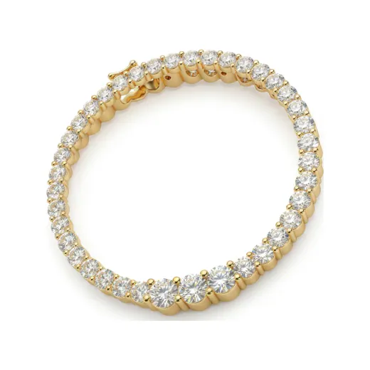 0.96 CTTW Diamond Eternity Circle Pendant in 10K Yellow Gold