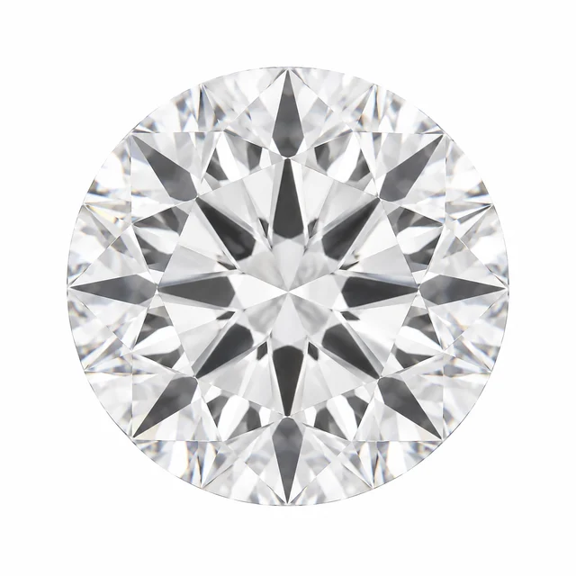 Round cut diamond